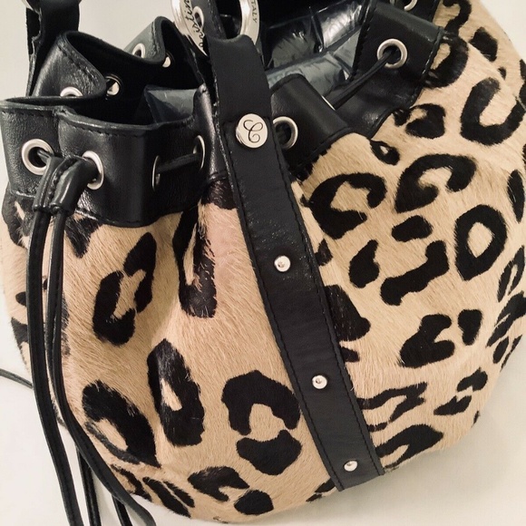 Cristina Made in Italy Leather Calf Leopard Bag - Picture 5 of 8